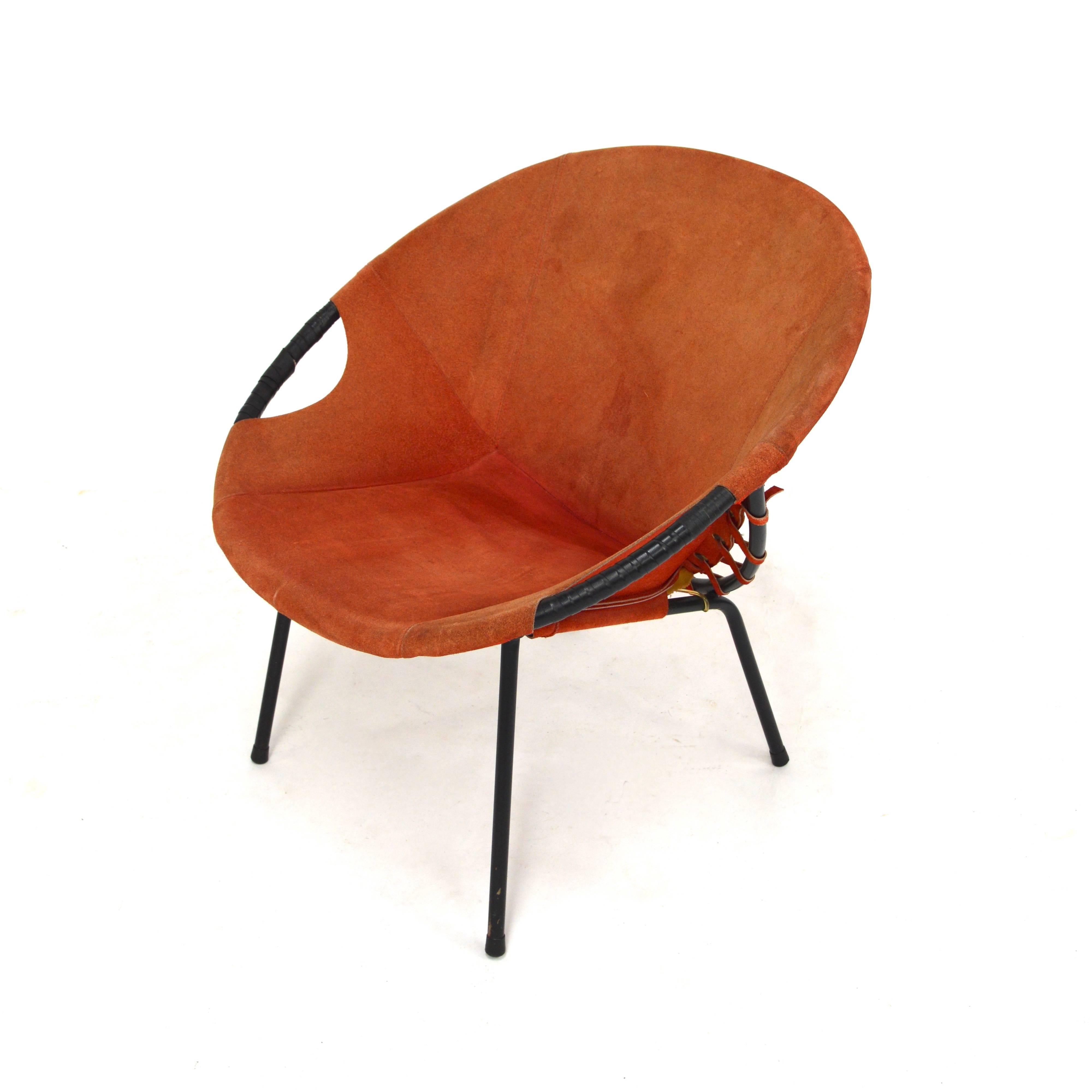 Suede chair by the German company Lusch and Co.
    