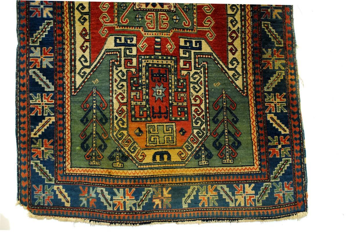 Late 19th Century Antique Sewan Kazak Rug, Armenia, 1890-1910