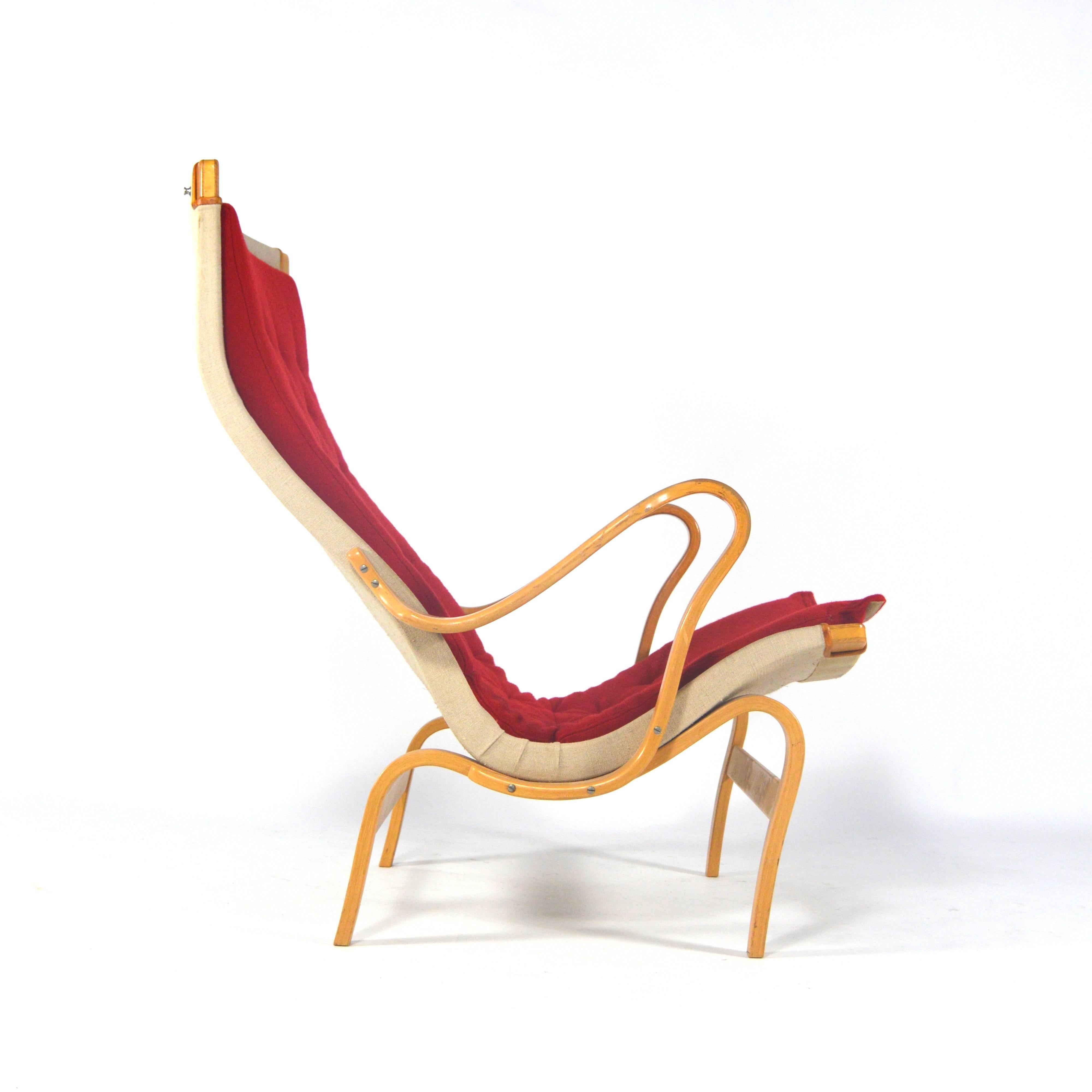 Mid-20th Century Bruno Mathsson 'Pernilla' Lounge Chair for DUX, Denmark, 1960s-1970s