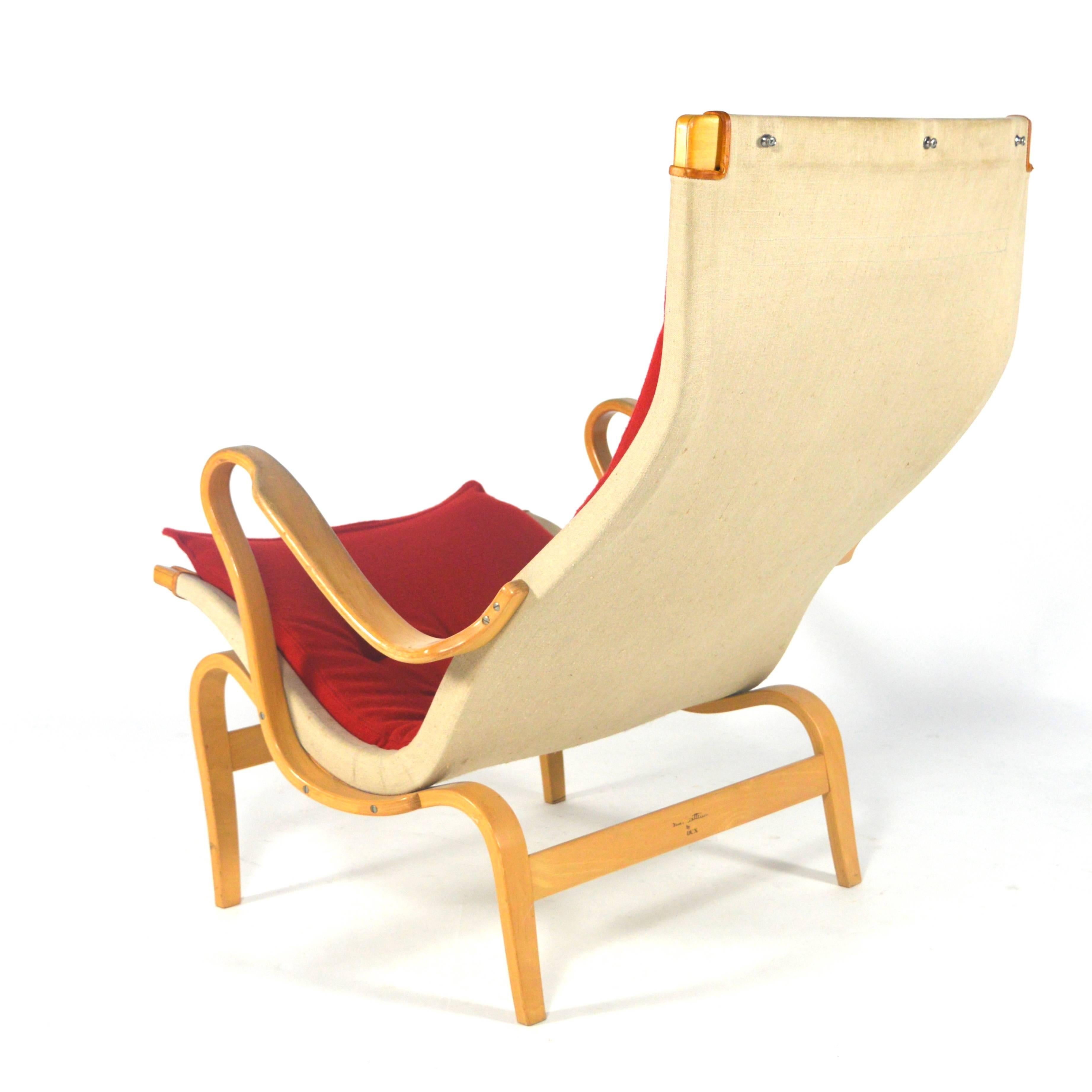 Danish Bruno Mathsson 'Pernilla' Lounge Chair for DUX, Denmark, 1960s-1970s