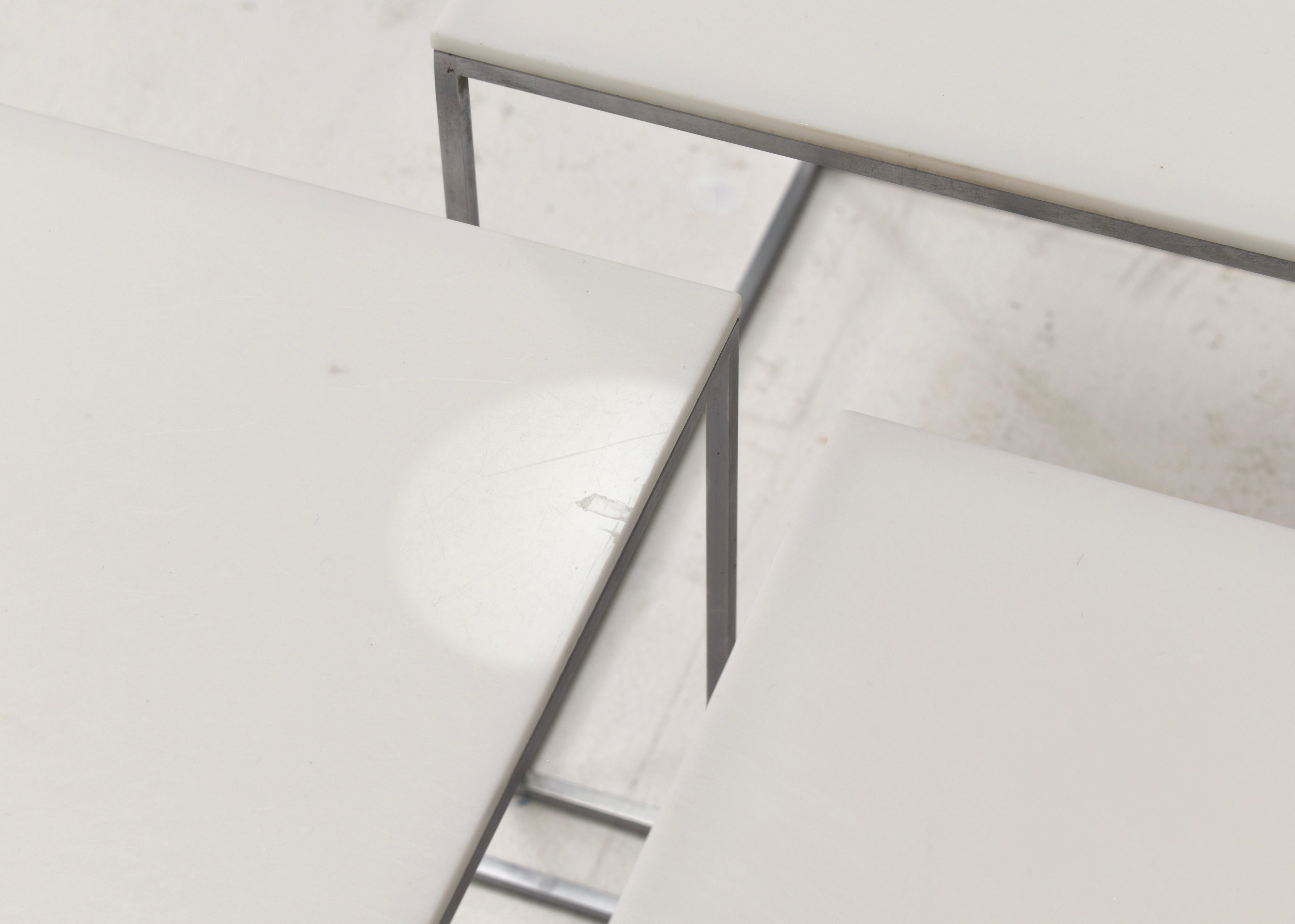 Poul Kjaerholm PK71 Nesting Tables for E. Kold Christensen – Denmark, 1950-60 For Sale 2