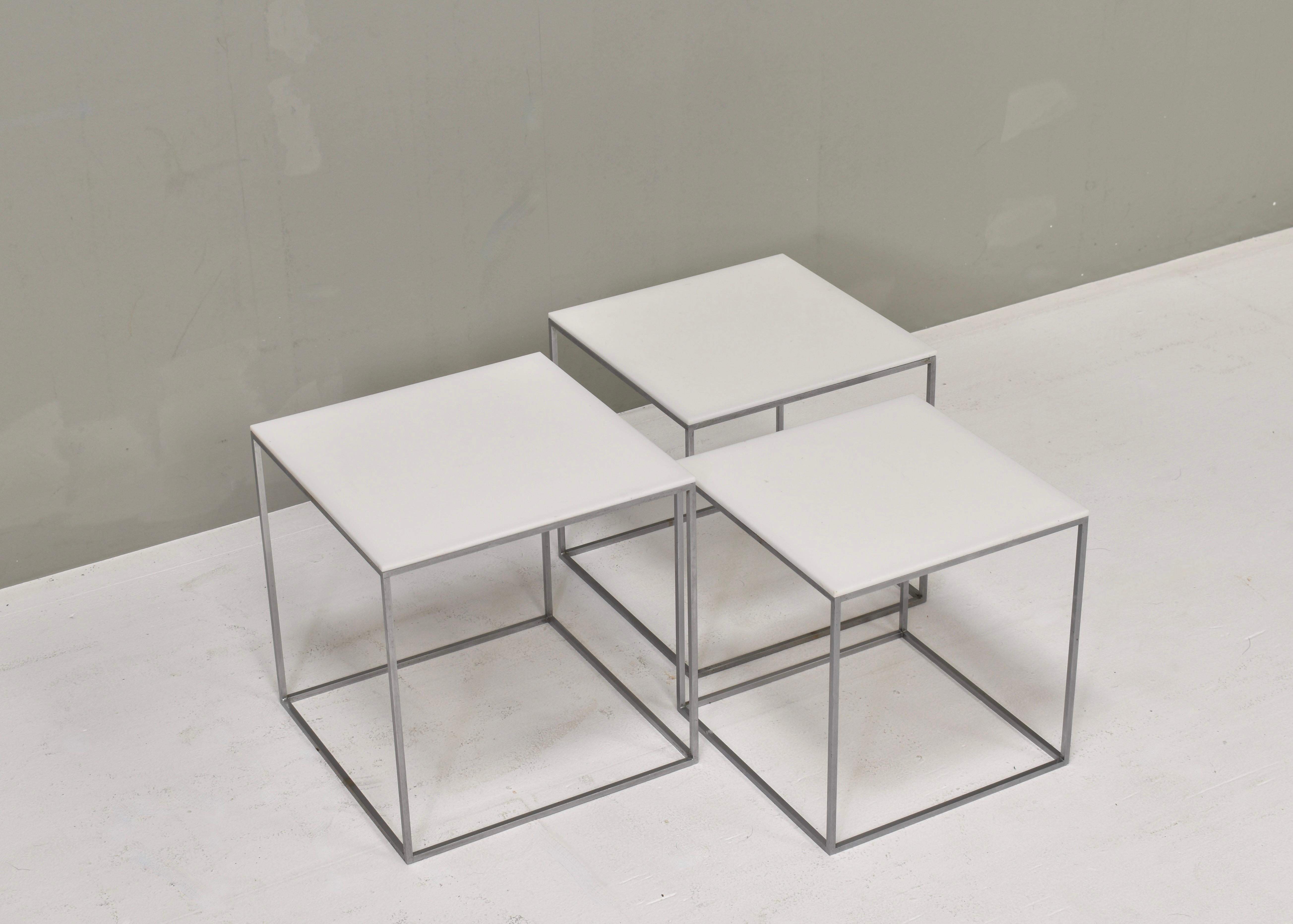 Danish Poul Kjaerholm PK71 Nesting Tables for E. Kold Christensen – Denmark, 1950-60 For Sale