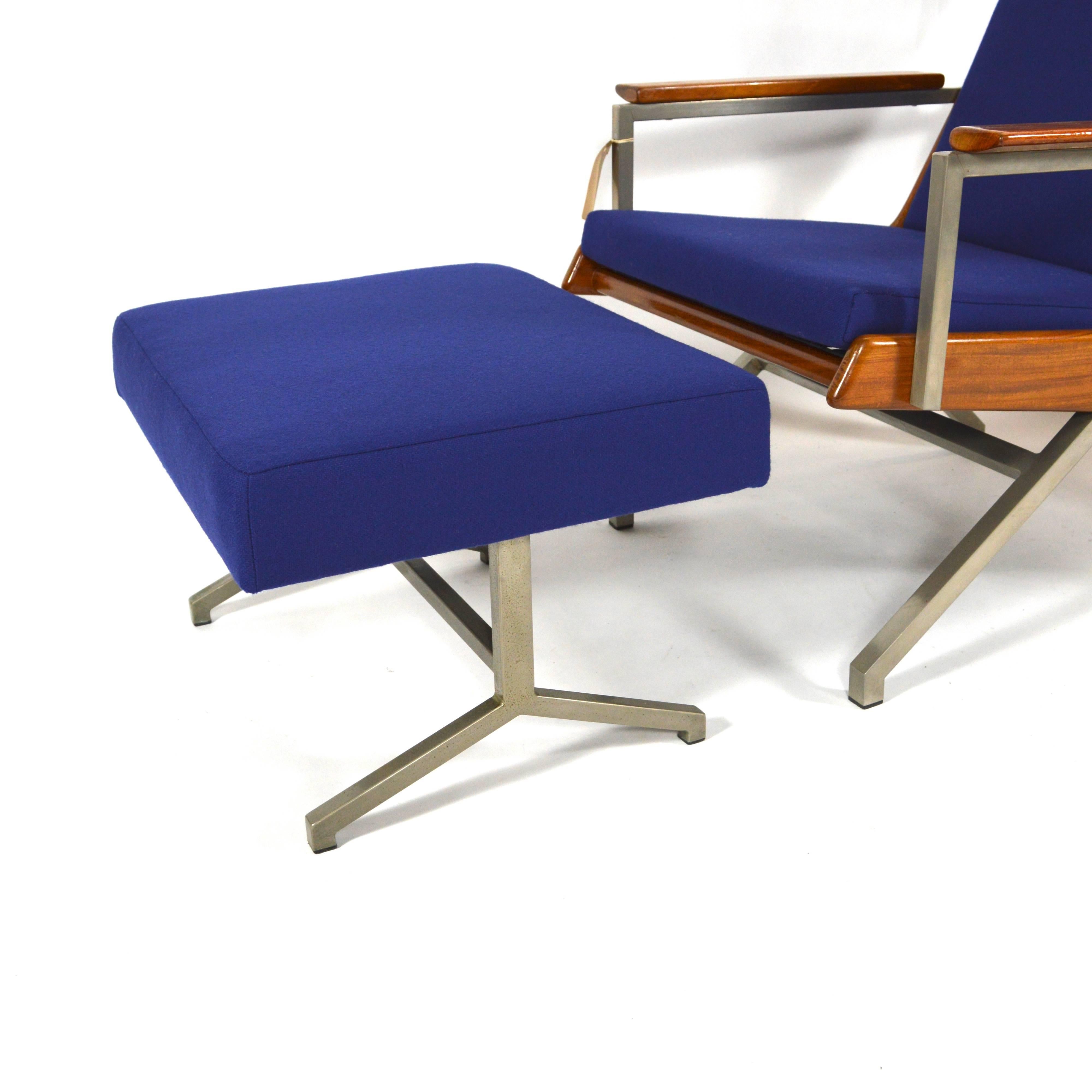 Exclusive Rob Parry 'Lotus' Lounge Chairs with Ottoman in Rosewood 1