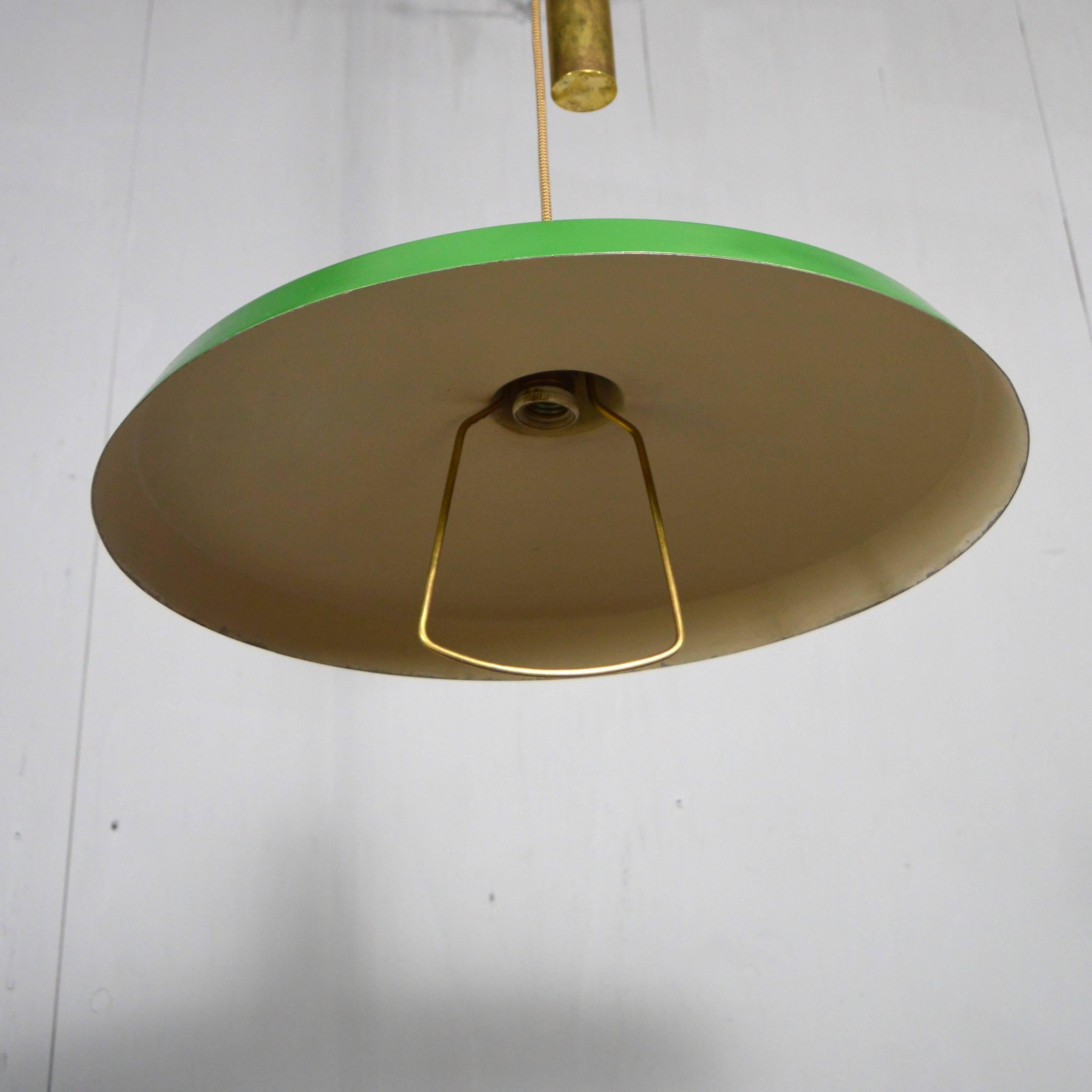 Stilnovo Pendant Counter Balance Ceiling Lamp, Italy, 1950s 2