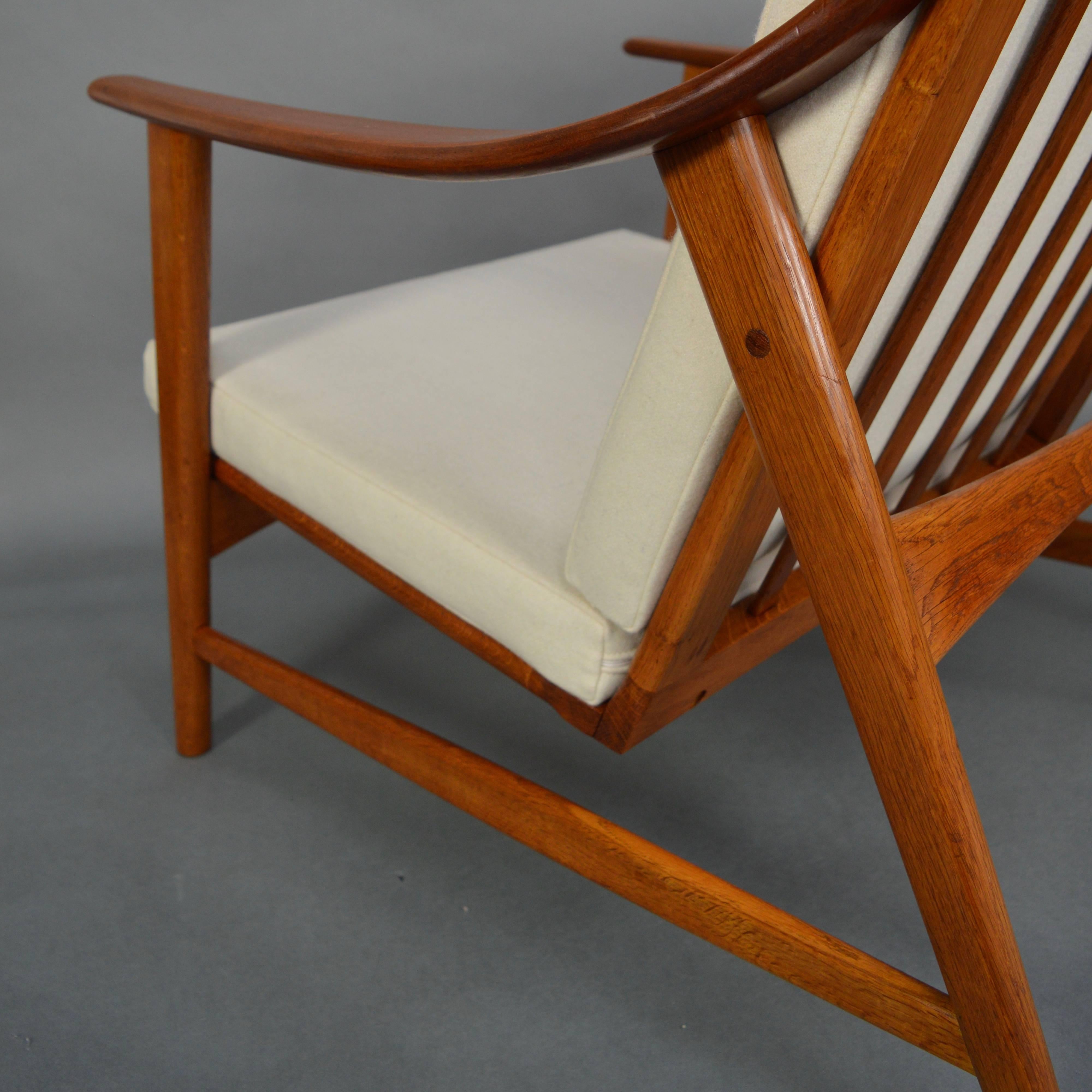 Arne Hovmand Olsen for MOGENS KOLD Pair of Lounge Chairs, Denmark, 1950s 1