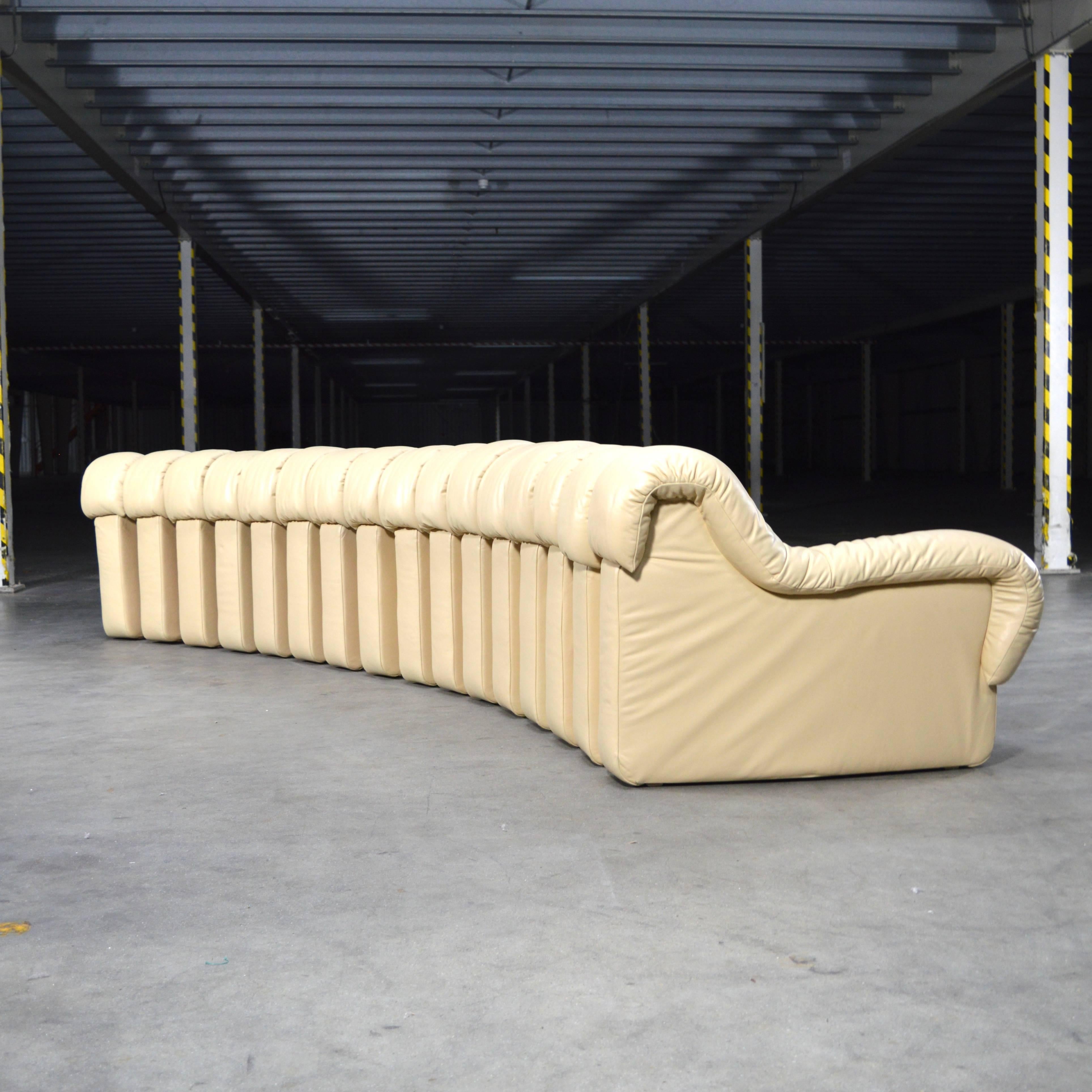 Metal Exclusive DS600 'Snake' Non-Stop Sectional Sofa with Foot Benches