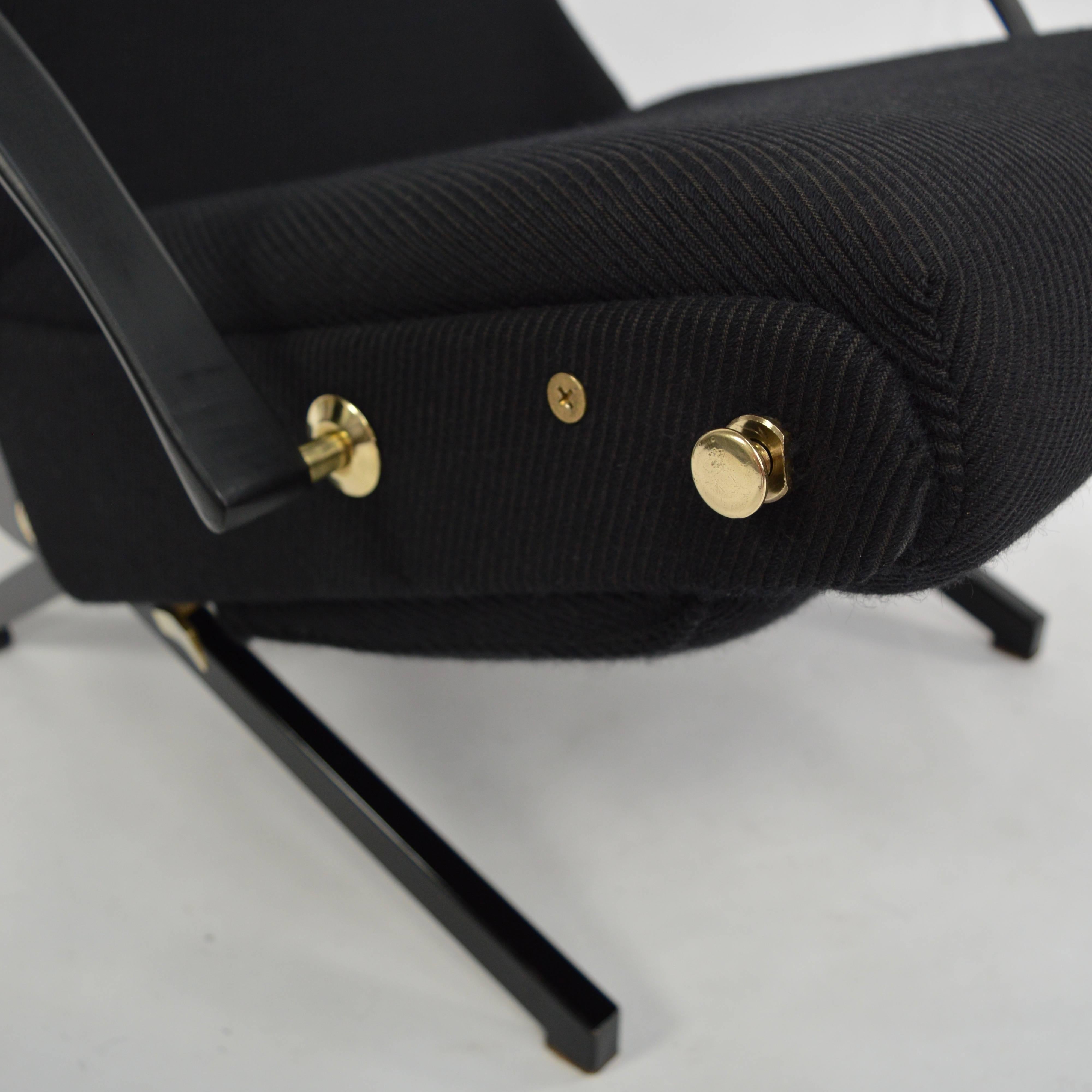 Borsani P40 Lounge Chair with Original Fabric, Italy, 1950s 2