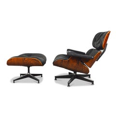 2nd Generation Eames Lounge Chair and Ottoman by Herman Miller, 1950-1960