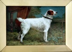 "Champion Briggs" Wire-Haired Fox Terrier Dog Enamel Miniature