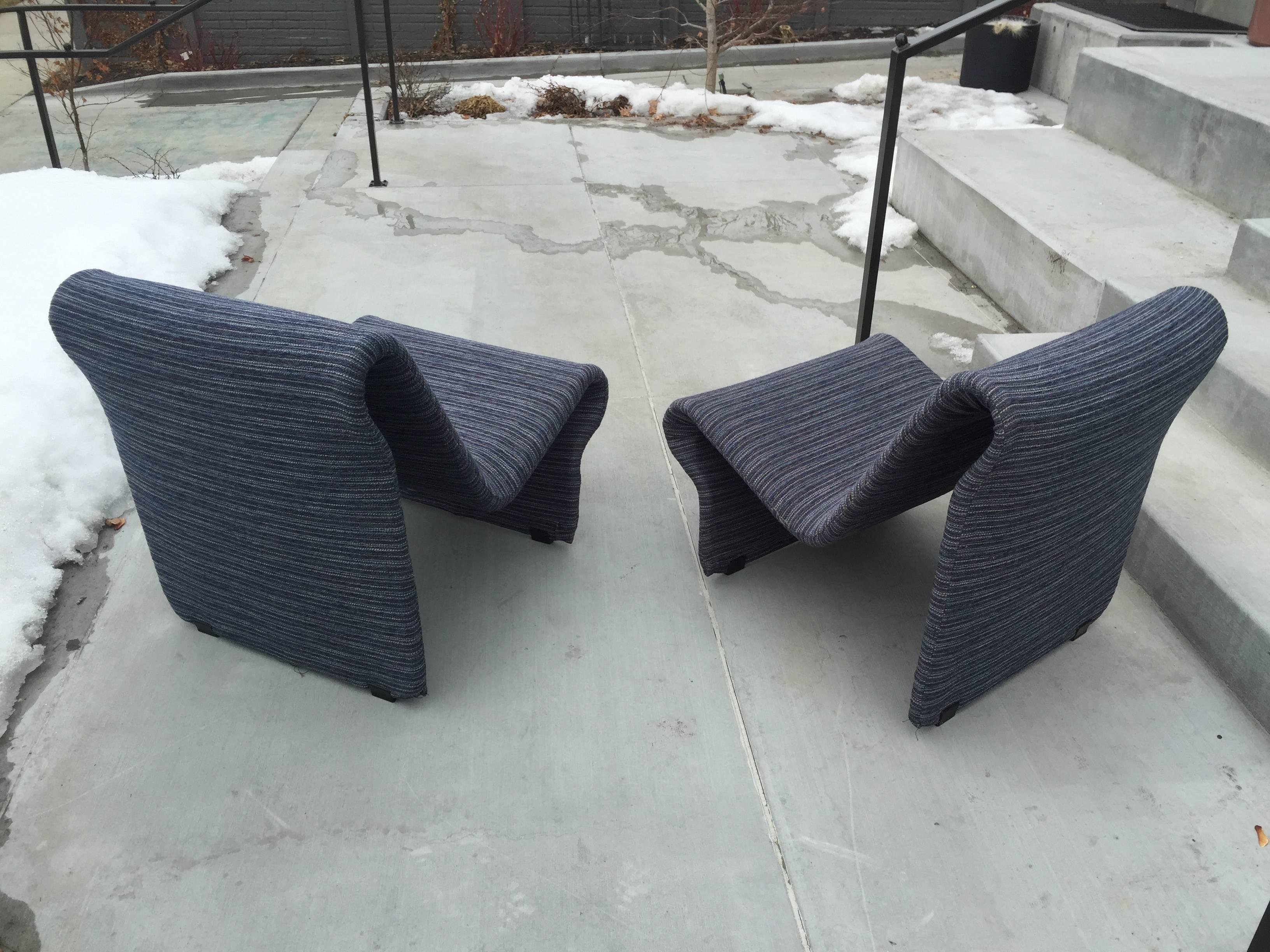 Pair of Jan Ekselius Lounge Chairs, circa 1970s In Excellent Condition In Salt Lake City, UT