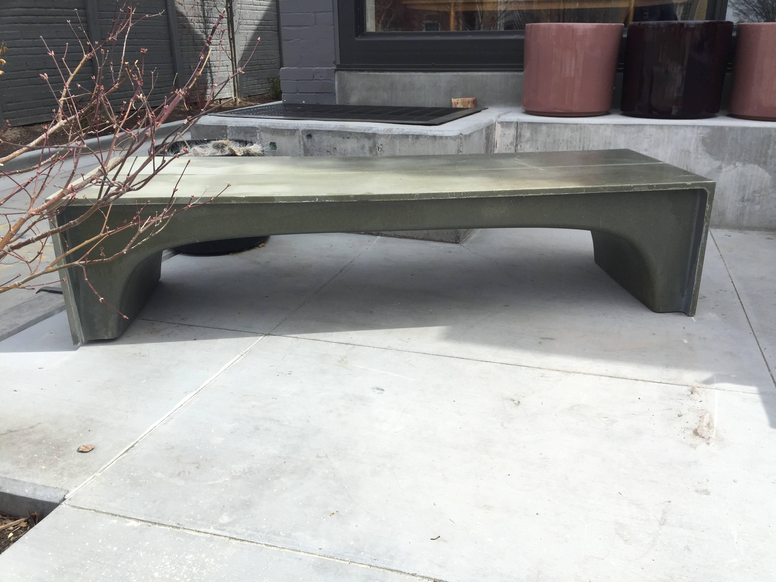 fiberglass outdoor bench