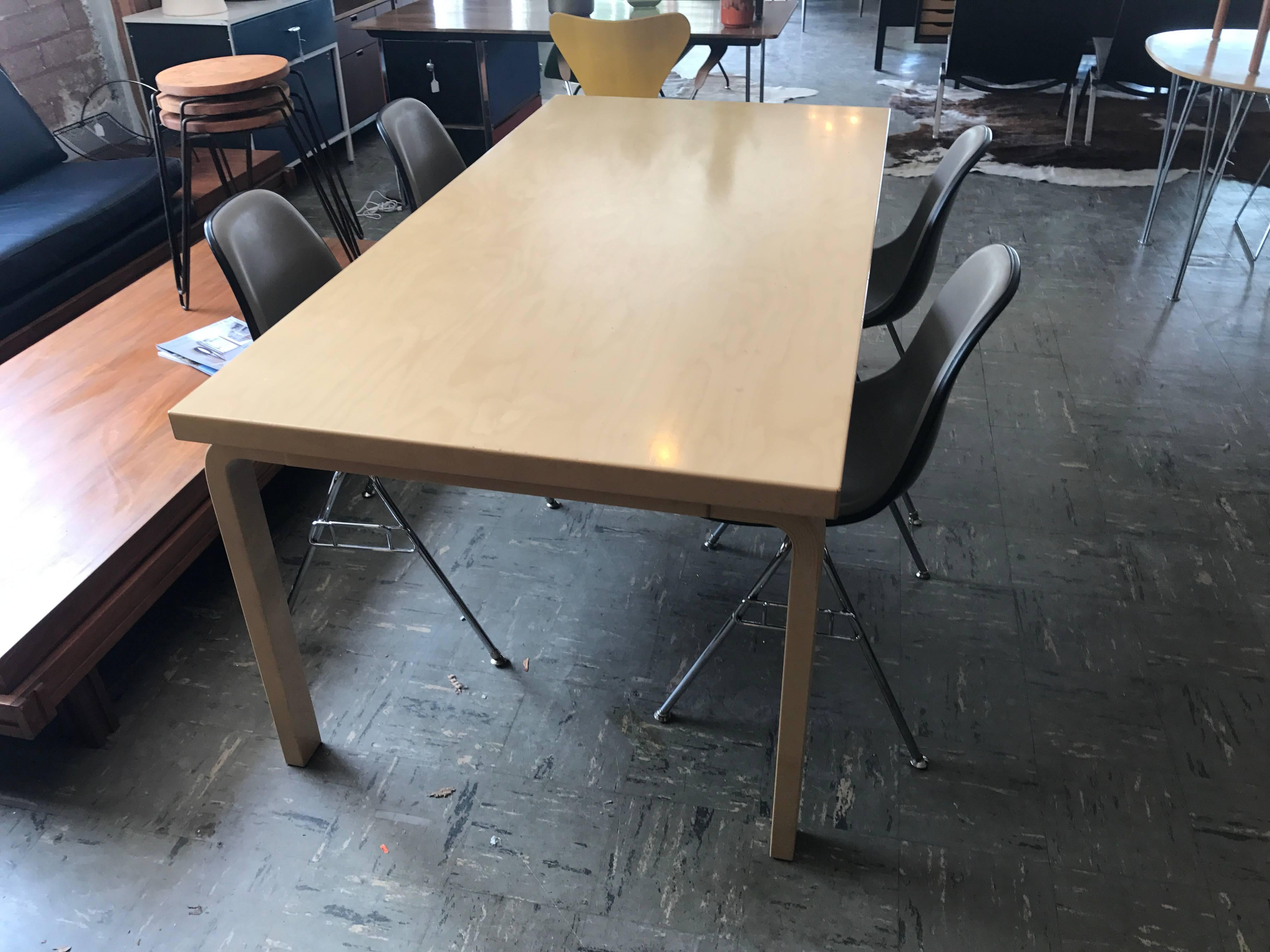 Alvar Aalto Artek #83 dining table. In great used condition.