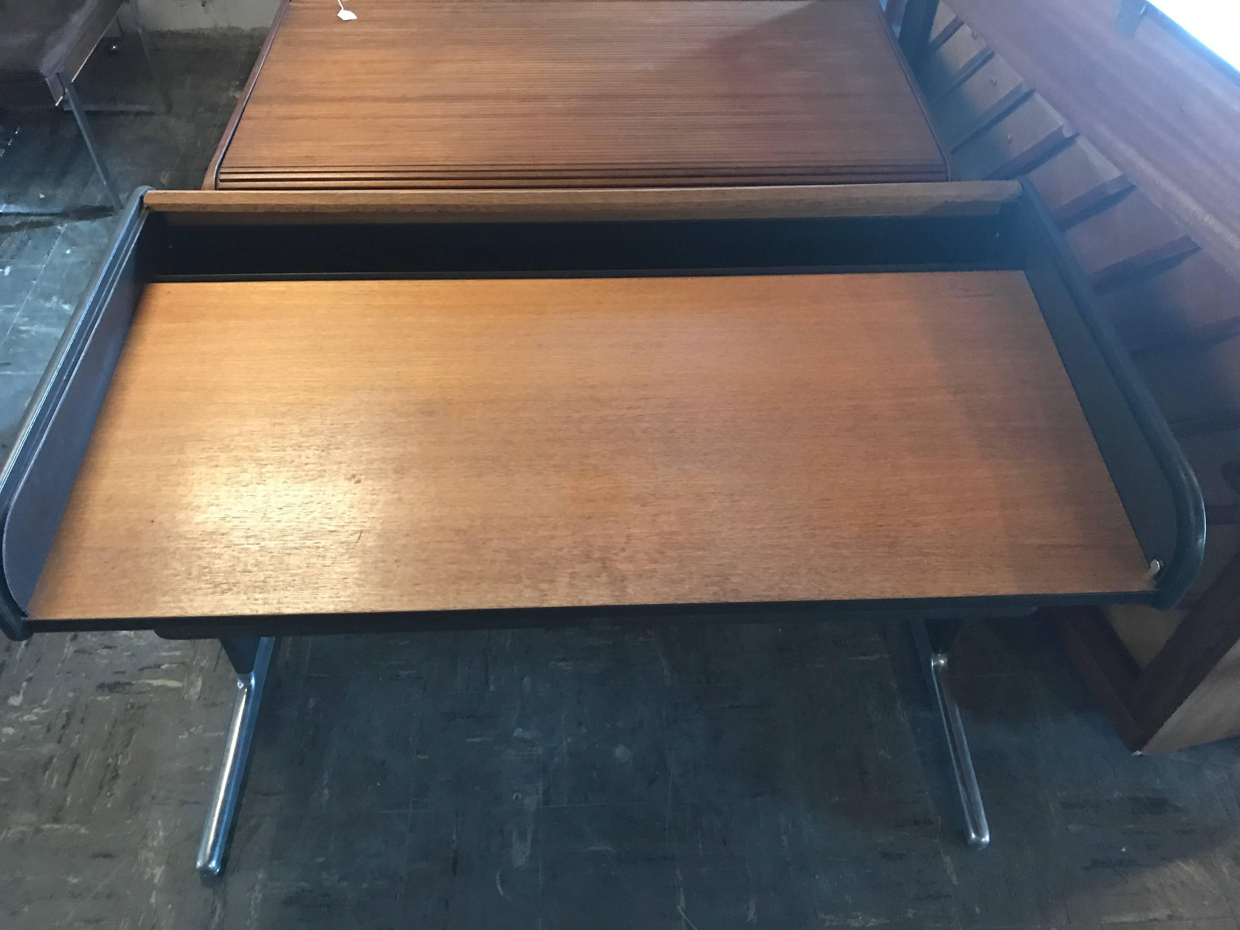 George Nelson Herman Miller Roll Top Office Desk In Excellent Condition In Salt Lake City, UT