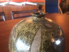 Vintage Midcentury Weed Pot Pottery Vase Abstract Sculpture