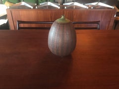 Midcentury Large Studio Ceramic Weed Pot Pottery Vintage Vase Centrepiece