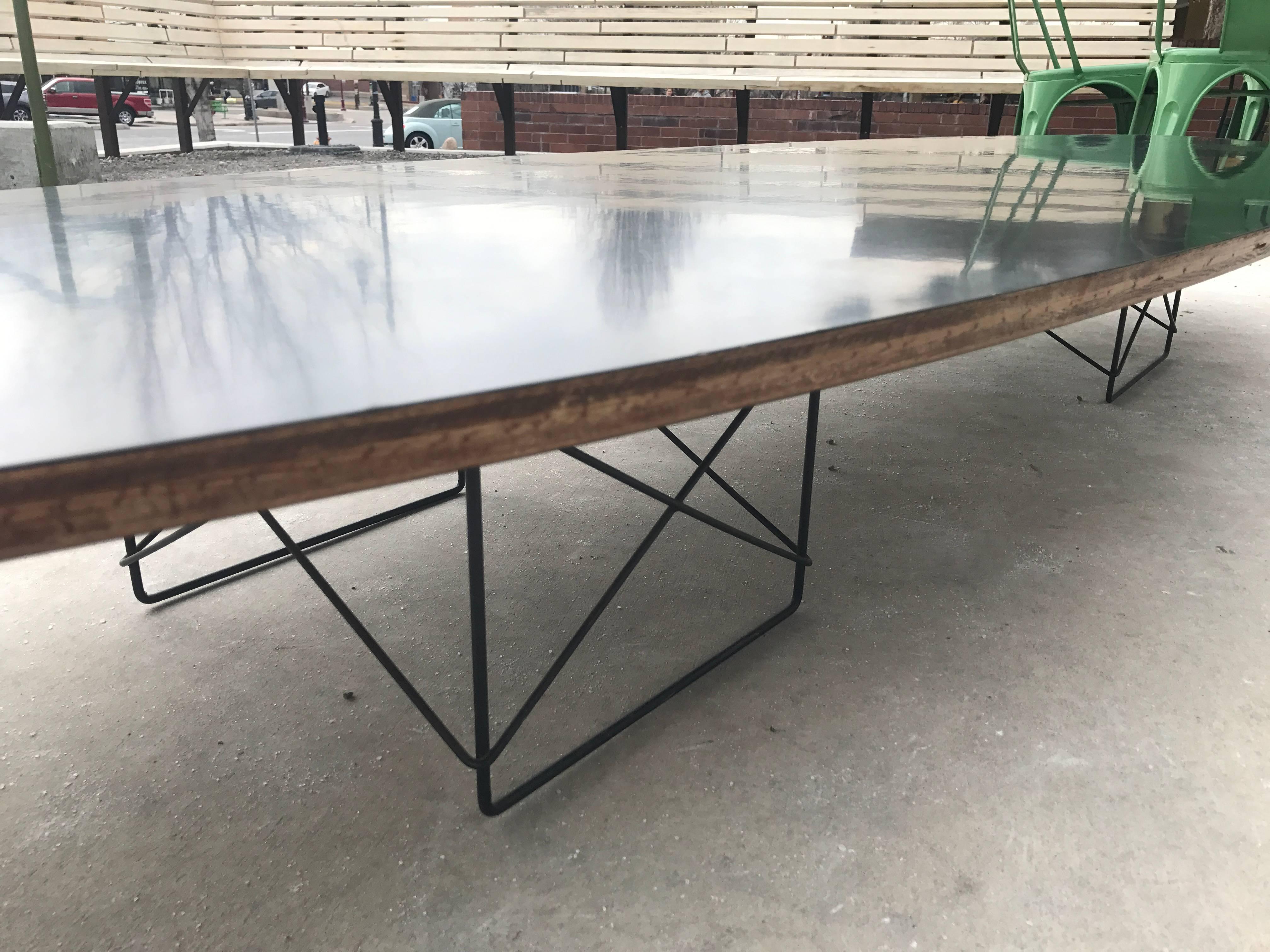 Mid-Century Modern Actual All Original 1950s Vintage Eames Elliptical Coffee Table