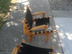 pair of Angel Pazmino lounge chairs