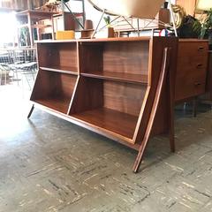 Stunning Walnut Bookcase by Kipp Stewart for Drexel