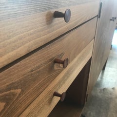 Paul McCobb "Perimeter Group" Double-Sided Credenza Cabinet with Rosewood Pulls