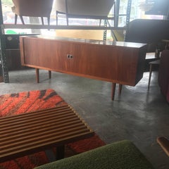 Hans J Wegner "President" Teak Tambour Door Credenza Sideboard