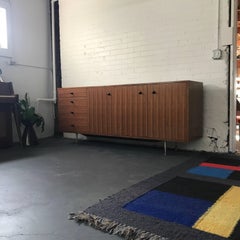 Vintage George Nelson Thin Edge Credenza Walnut Herman Miller