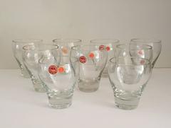 Per Lütken Holmegaard Danish Glass Tumblers, Eight