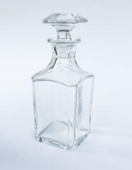 French Baccarat Crystal "Harcourt" Pattern Square Whiskey Decanter and Stopper