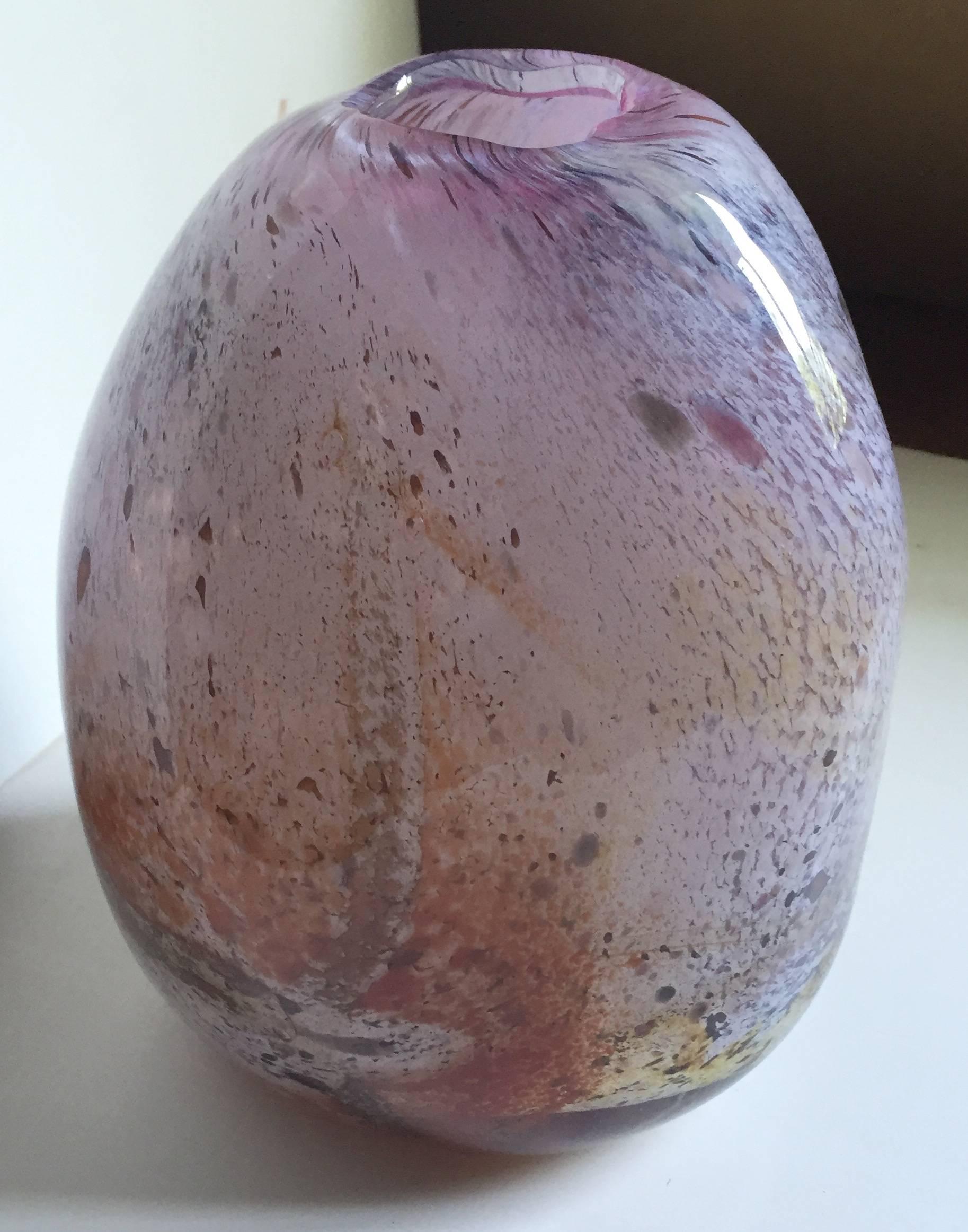 American Fine Contemporary Studio Glass Vase