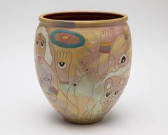 American Washington Ledesma Contemporary Pottery Ceramic Jar, Dated 1984