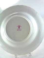 Royal Crown Derby Porcelain Rougement Pattern Rim Soup Plates Set of 12