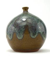 Studio Pottery Glazed Stoneware Vase by Mathilde Schaefer