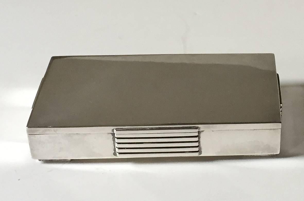 Danish Art Moderne G. Jensen Sterling Silver Box by Jurgen Jensen, Model 857A For Sale