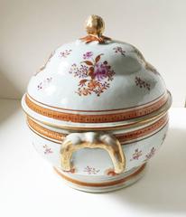 Continental Copy, East India Company Globular Tureen and Cover, circa 1930