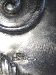 Russian Silver-Mounted Red Morocco Leather Portfolio, 1908-1917