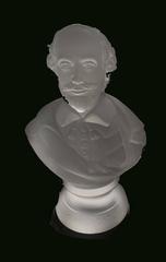 American Philadelphia Centennial Glass Bust of William Shakespeare