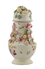 English Derby Porcelain Castor and Cover Circa 1750 - 1760