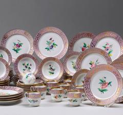 French 19th Century Haviland Limoges Dinner and Dessert Service, Option A1