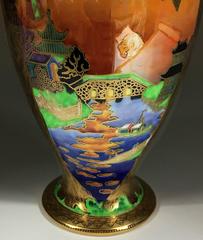 Wedgwood Porcelain Art Deco Fairyland Lustre Willow Vase