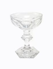 French Baccarat Harcourt Pattern Champagne Coupe Glasses, Set of Six