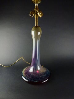 Joe Clearman Studio Glass Blown Glass Table Lamp
