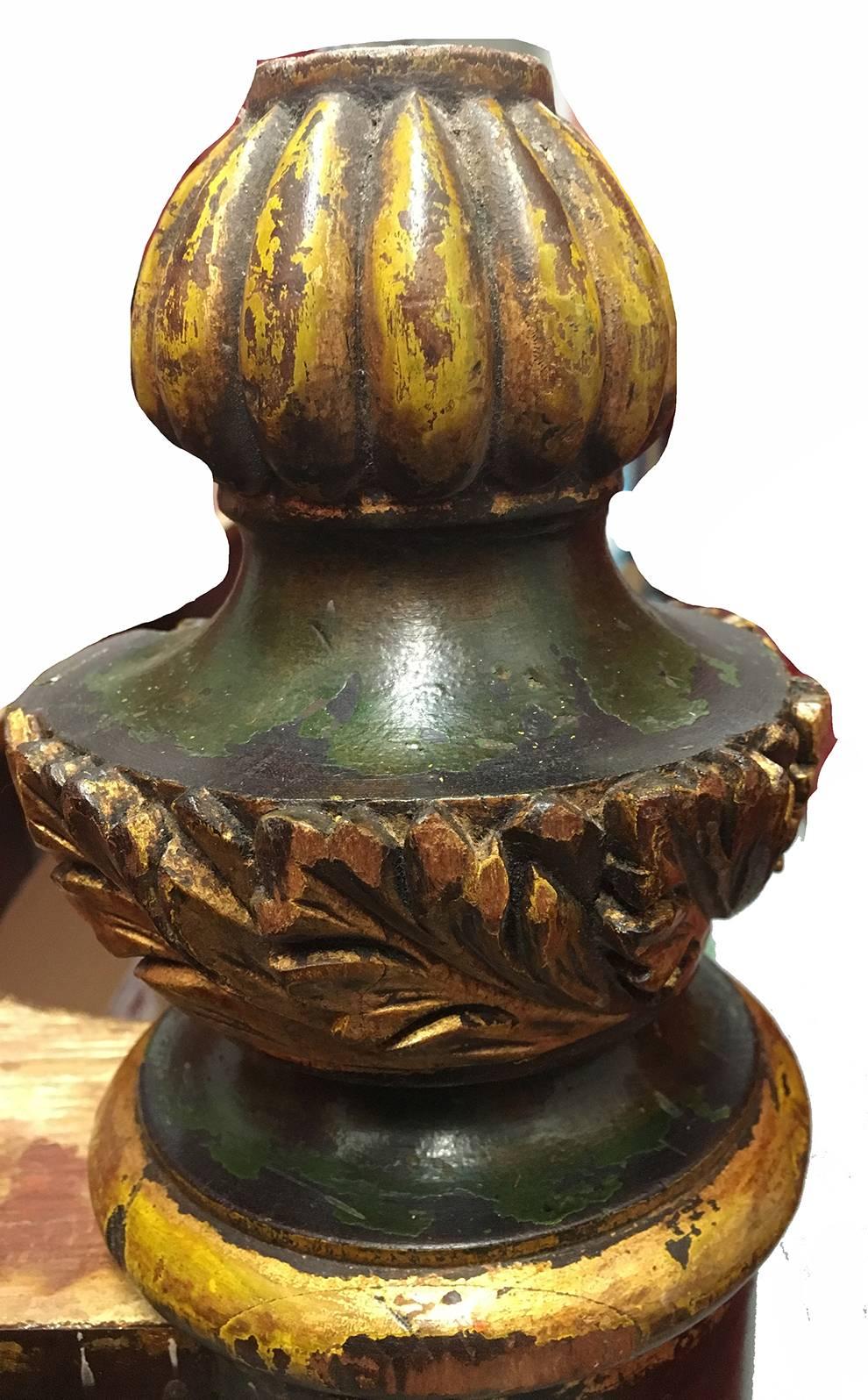 Carved New York Classical Pier Table with Marble Top For Sale