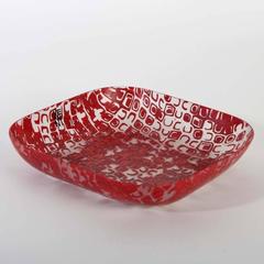 Rare Murrine Bowl by Ludovico Diaz de Santillana for Venini