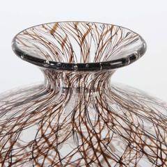 Rare "Merlotto" Vase by Archimede Seguso, Murano, Signed