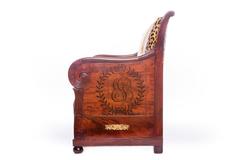 Fine Empire Ormolu Mounted and Inlaid Mahogany Canapé
