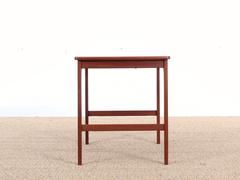 Mid-Century Modern Side Table in Solid Teak by Yngvar Sandström Sweden