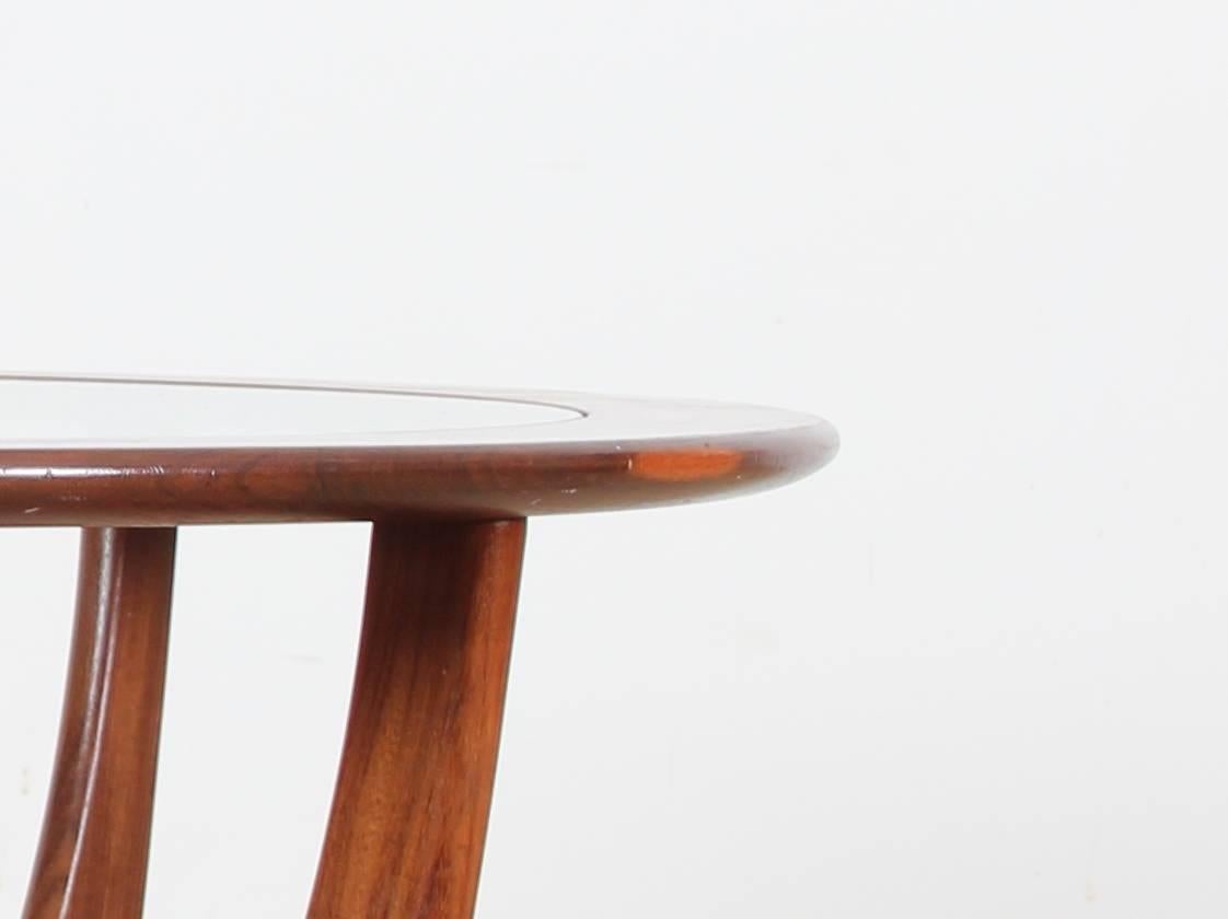 Glass Mid-Century Modern Danish Coffee Table by Ib Kofod-Larsen