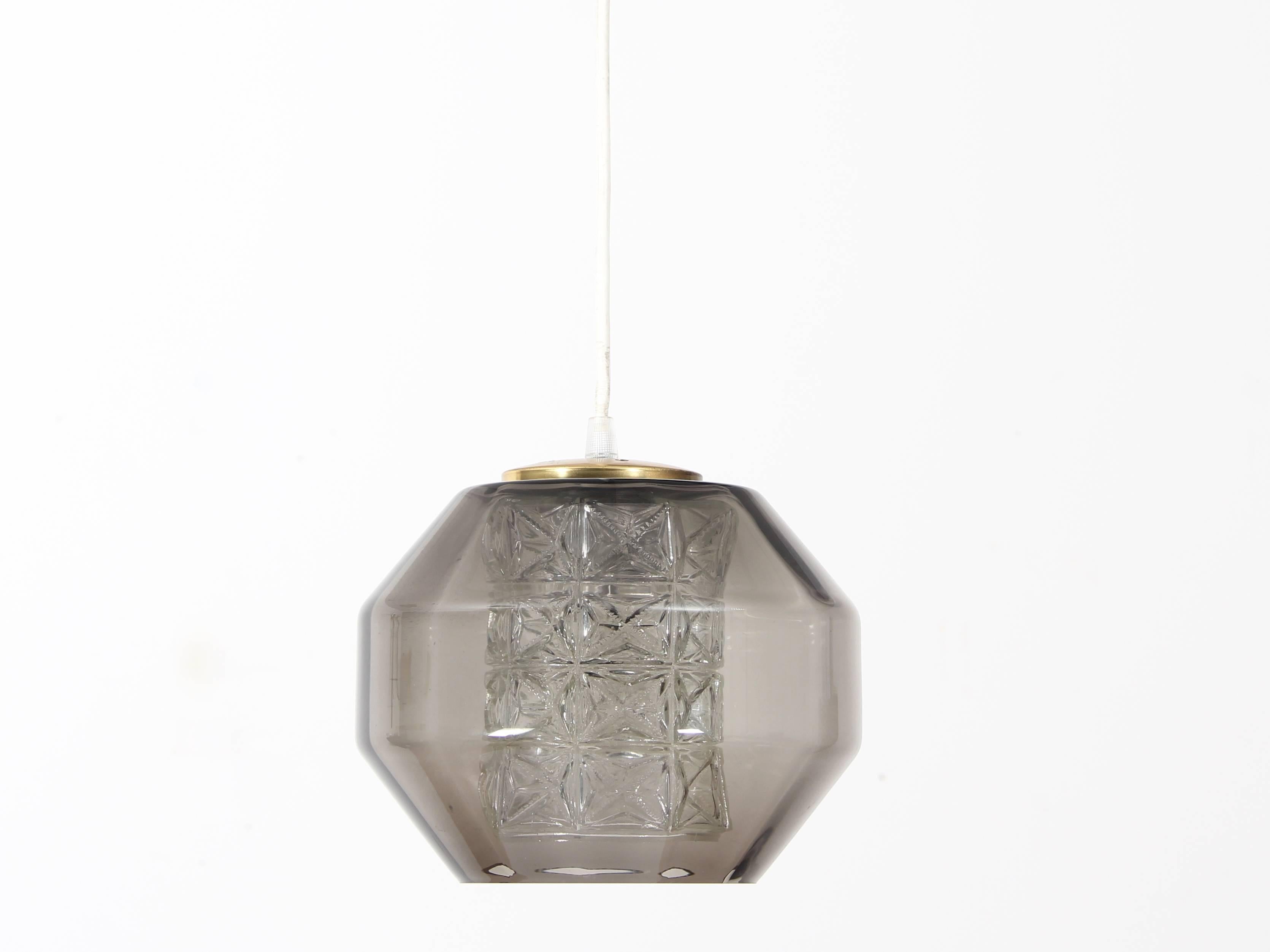 Mid-Century Modern pendant lamp by Carl Fagerlund for Orrefors. New electrical system brought up to EU standard. E27 bulbs.