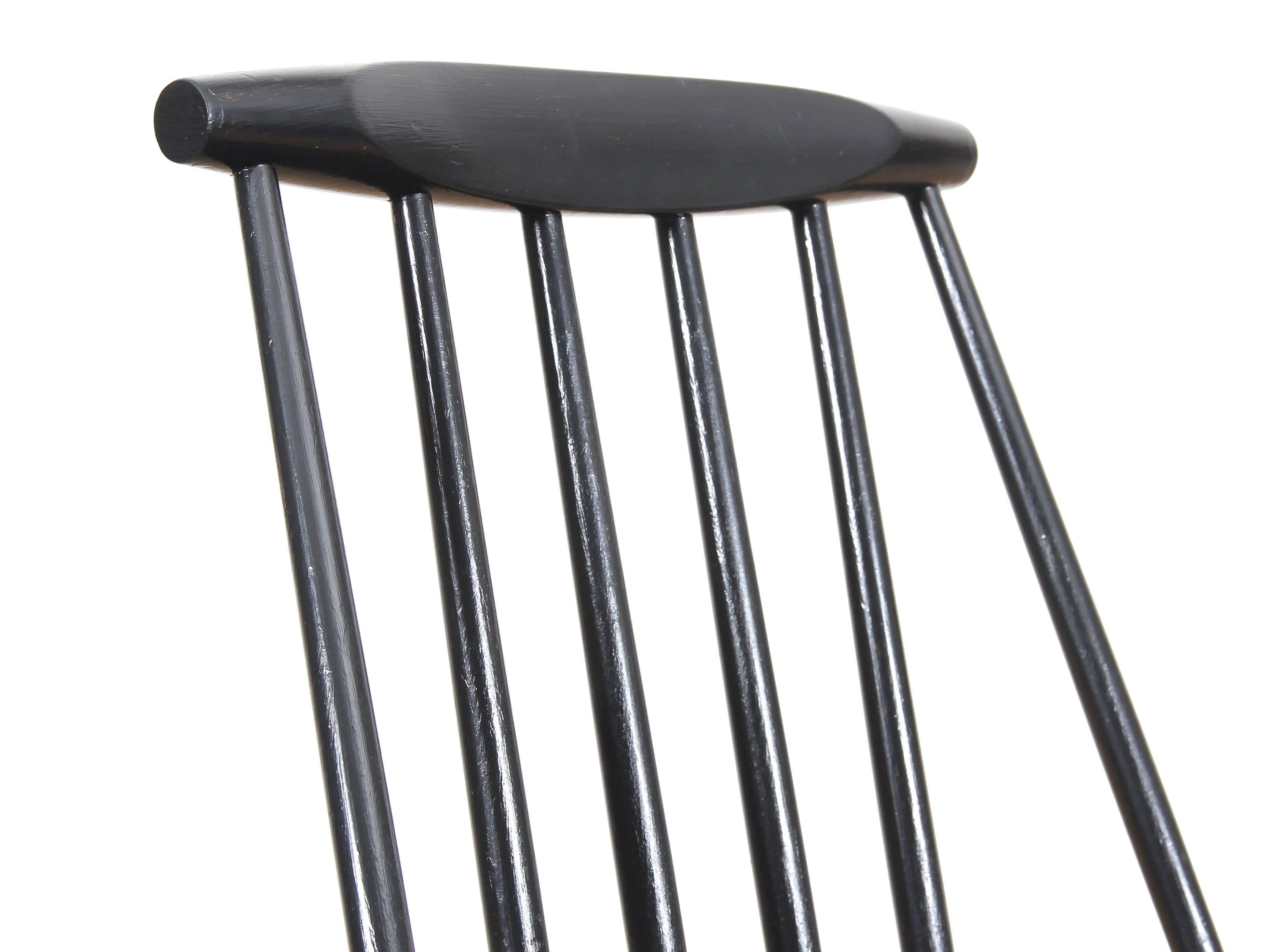 Beech Set of Four Scandinavian Chair, Model J77, Designed by Folke Palsson