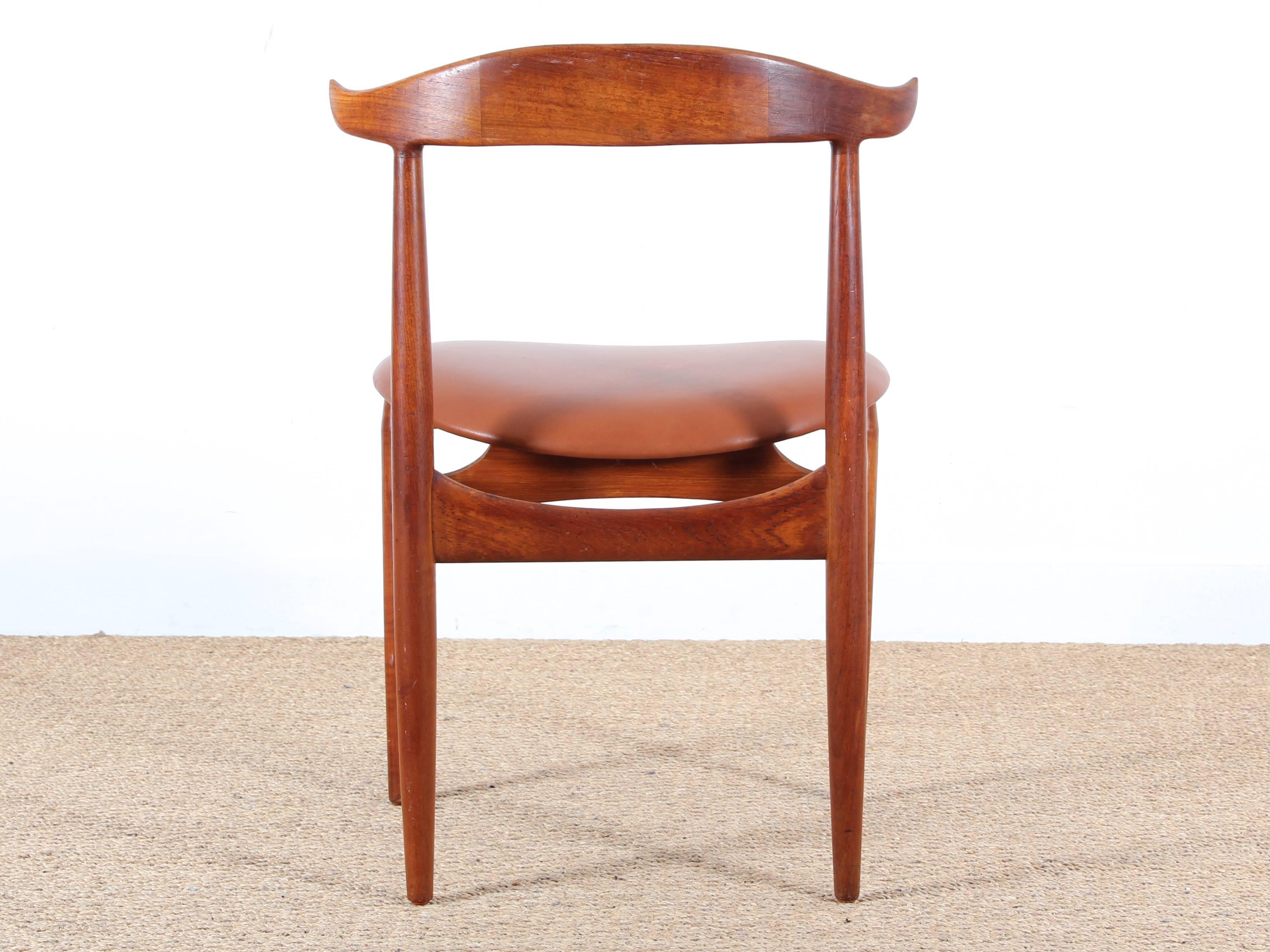 Mid-20th Century Danish Mid-Century Modern Cow Horn Chair by Knud Faerch