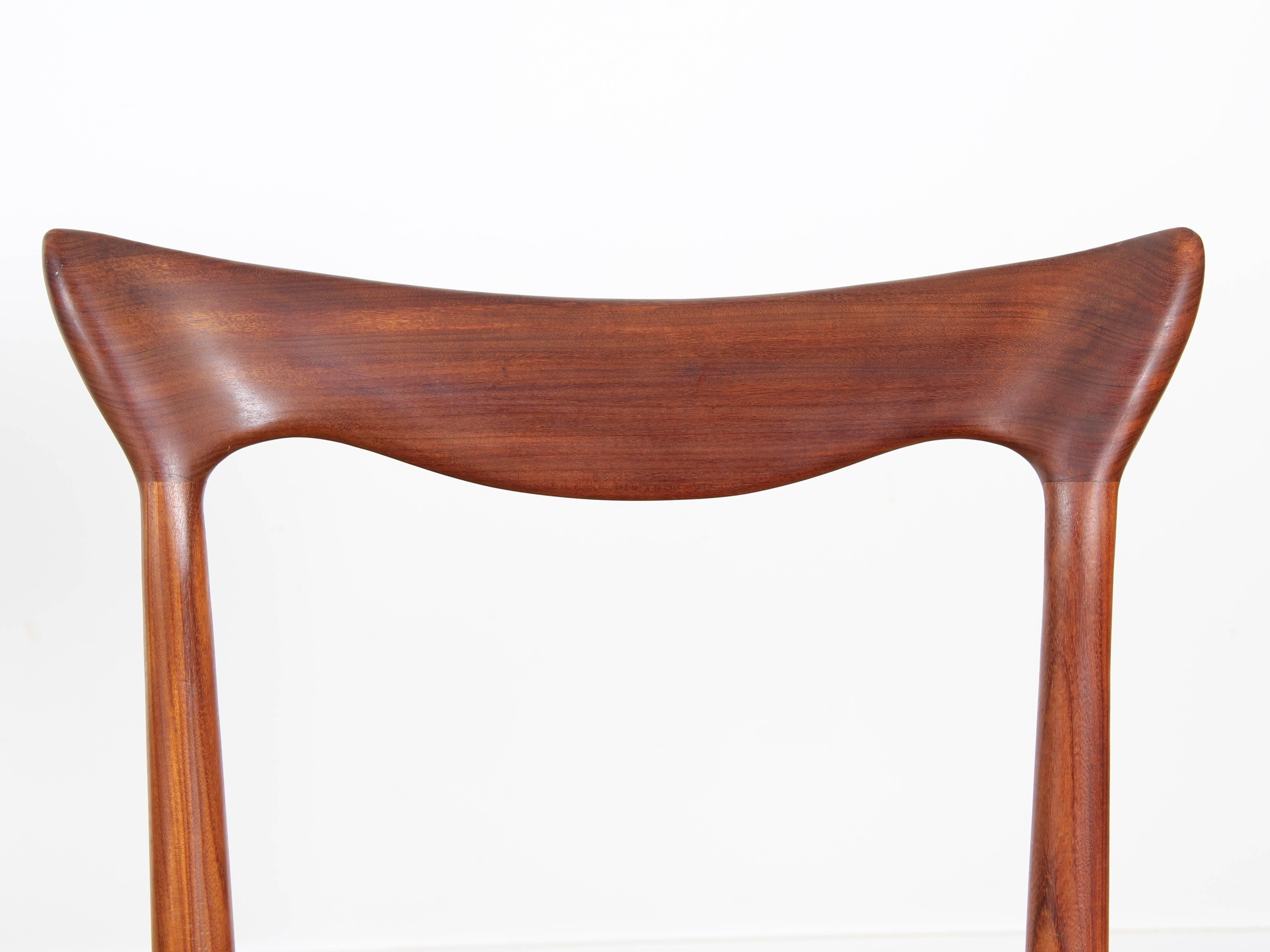 Set of Four Scandinavian Chairs in Teak Designed by Henry Walter Klein For Sale 4